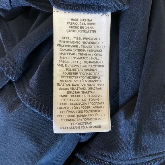 Ralph Lauren Embellished Sleeveless Sheath Cocktail Dress Navy Blue Size 10 - Picture 13 of 14